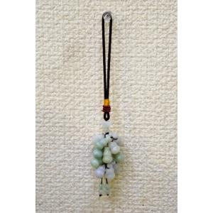 翡翠 ひょうたん 根付 天然石製 魔除け 浄化 吊るし物雑貨