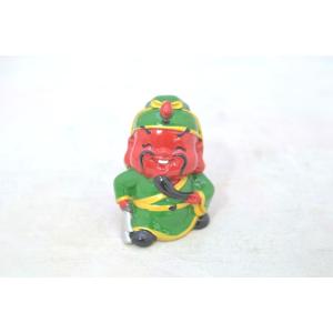 関羽 商売繁盛の神様 マスコット人形 樹脂製置物 4.5cm