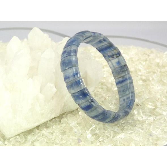 カイヤナイト 藍晶石 パワーストーン 天然石ブレスレット バングルタイプ 12mm
