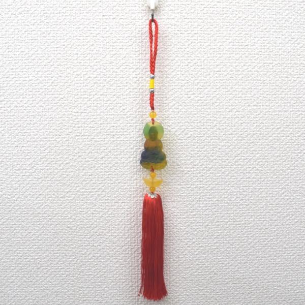 【メール便OK】 観音様 仏像 樹脂製雑貨 カラフル 吊るし物