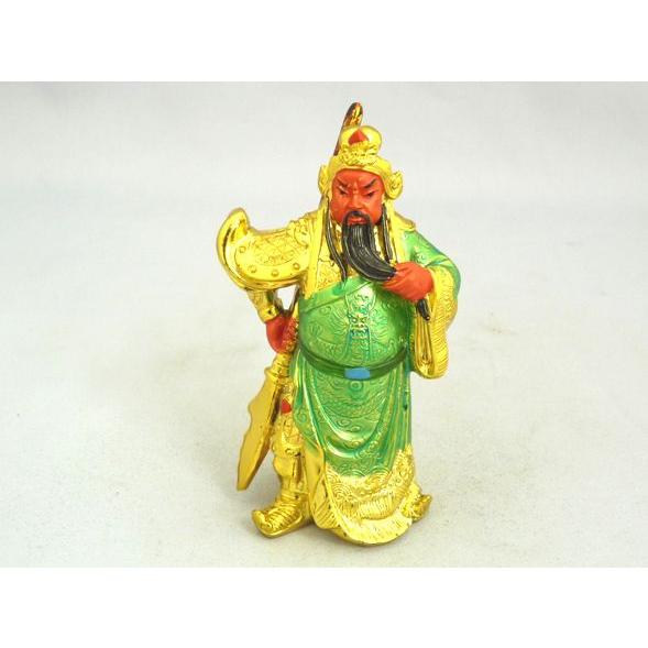 関羽 樹脂製置物 風水インテリア 商売の神様 財運 仕事運 商売繁盛 小