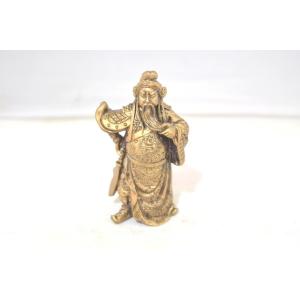 関羽 樹脂製置物 銅風塗装 商売の神様 小