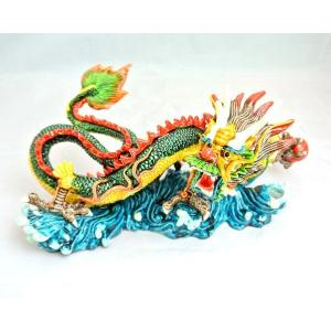 馬 置物 縁起物 午 うまくいく カラフル 樹脂製 白 デフォルメデザイン