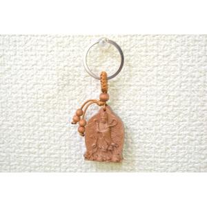 【メール便OK】 媽祖 キーホルダー 木製