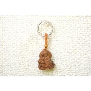 【メール便OK】仏像 キーホルダー 木製 一生平安
