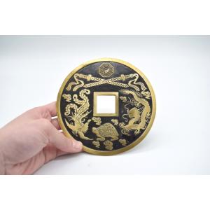 古銭 銅製置物 四神 刀 家内安全 15cmの詳細画像3