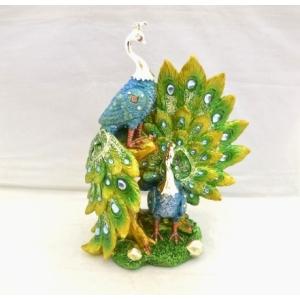 孔雀 樹脂製置物 金色 24cm : 横浜中華街龍 - 通販 - Yahoo!ショッピング