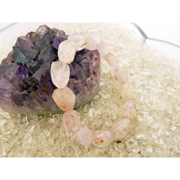 クンツァイト リチア輝石  パワーストーン 天然石ブレスレット　