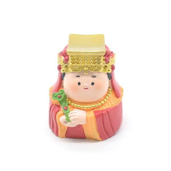 媽祖 置物 マスコット人形 樹脂製 6cm 旅の安全 交通安全 まそ フルカラー彩色