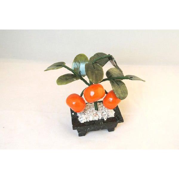 みかんの木 風水インテリア 玉製置物 8cm