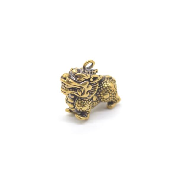 【メール便OK】 貔貅 置物 ヒキュウ ミニチュアサイズ 銅製 2.5cm