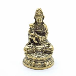 シトリン観音様 観音菩薩（観世音菩薩・観自在菩薩） シトリン 12.5cm｜大阪の仏像通販