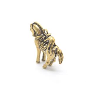 【メール便OK】 馬上猴 置物 縁起物 馬の上...の詳細画像1