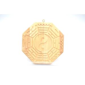 八卦 太極図 木製置物 気の安定盤 厄よけ 六寸