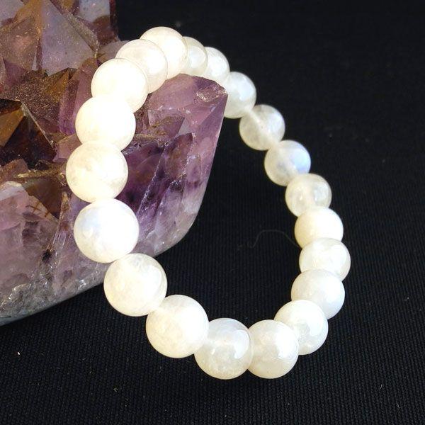 ムーンストーン 天然石ブレスレット パワーストーン 8mm 永遠の愛