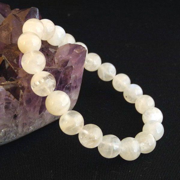 ムーンストーン 天然石ブレスレット パワーストーン 8mm 永遠の愛