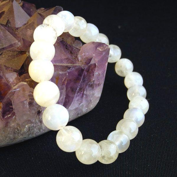 ムーンストーン 天然石ブレスレット パワーストーン 8mm 永遠の愛