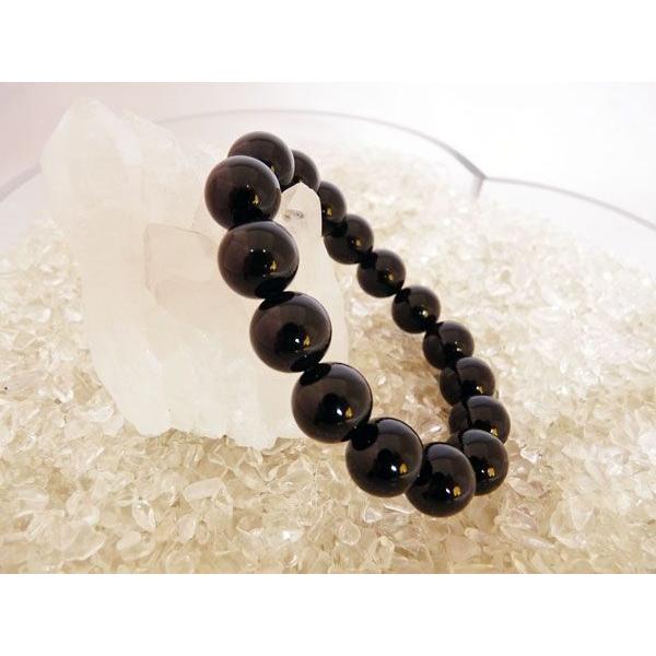 ブラックオニキス 黒瑪瑙 パワーストーン 天然石ブレスレット 12mm玉