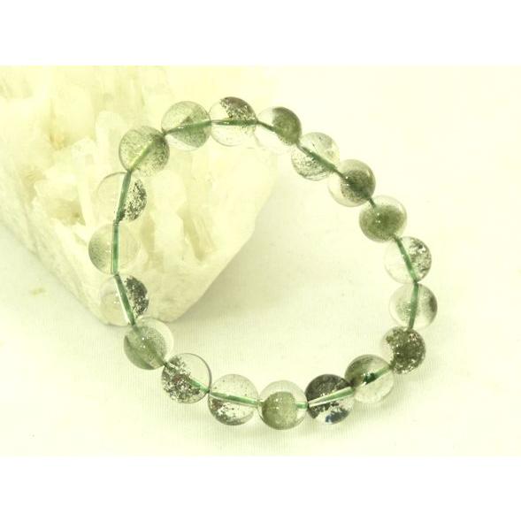 【順調にお金が入ってくる】グリーンファントム（緑幽霊）パワーストーンブレスレット　10mm　◆一点も...