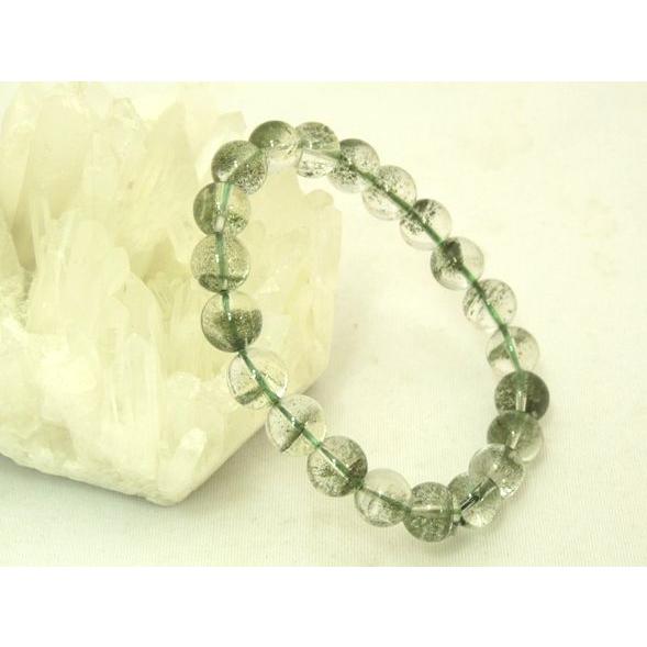 【順調にお金が入ってくる】グリーンファントム（緑幽霊）パワーストーンブレスレット　9.5mm　◆一点...