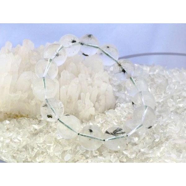 【貴重：うに型グリーンファントム】グリーンファントム（緑幽霊）パワーストーンブレスレット　15mm　...