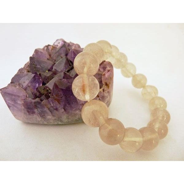 ルチルクォーツ プラチナルチル 白金針水晶  パワーストーン 天然石ブレスレット 腕輪 13mm玉