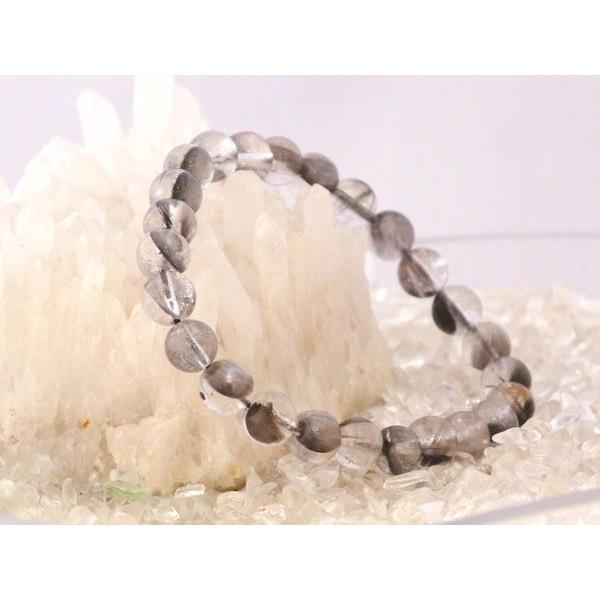 ルチルクォーツ プラチナタイチンルチル 太金針水晶  パワーストーン 天然石ブレスレット 腕輪 8m...