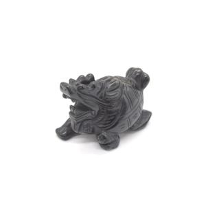 龍亀 ドラゴンタートル ロングイ オニキス 天然石製置物 5cm : 横浜