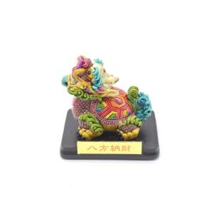 龍亀 ドラゴンタートル ロングイ 黄水晶 シトリン 天然石製置物 中