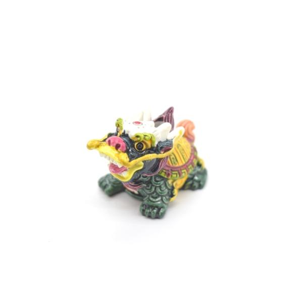 龍亀 ドラゴンタートル ミニチュアサイズ フルカラー 樹脂製置物 ミニパーツ 2.5cm