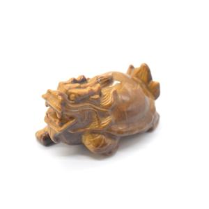 龍亀 ドラゴンタートル ロングイ オニキス 天然石製置物 5cm : 横浜