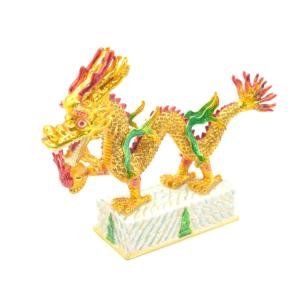 龍の置物 龍 開運双龍 噴水置物 樹脂製 総合運 インテリア 25cm : 横浜