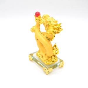 辰 龍の置物 8の字龍 金色 樹脂製 16cm...の詳細画像4