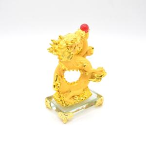 辰 龍の置物 8の字龍 金色 樹脂製 16cm...の詳細画像5
