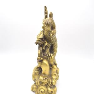 辰 龍の置物 8の字龍 銅製 40cm 8型 ...の詳細画像2