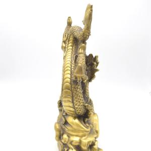 辰 龍の置物 8の字龍 銅製 40cm 8型 ...の詳細画像5