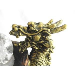 龍の置物 龍 開運双龍 噴水置物 樹脂製 総合...の詳細画像2