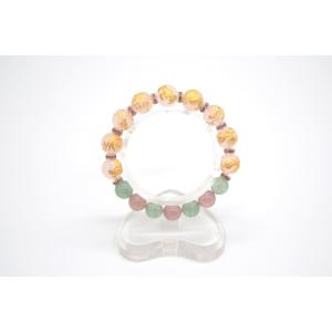 竜生九子 ブレスレット ローズクォーツ ストロベリークォーツ 彫り物 天然石アクセサリー 10-12...