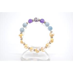 龍彫り 竜生九子 ブレスレット 水晶 アメジスト アクアマリン 彫り物 天然石アクセサリー 10mm...