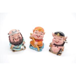 西遊記セット 孫悟空 三蔵法師 猪八戒 沙悟浄 マスコット 樹脂製置物