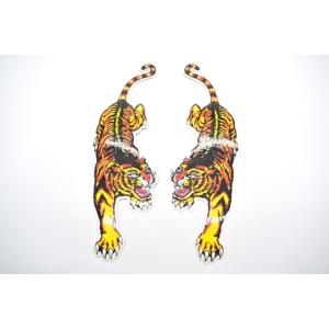 【メール便OK】 虎 タイガー ステッカー シール 二種セット 紙製 28.5cm