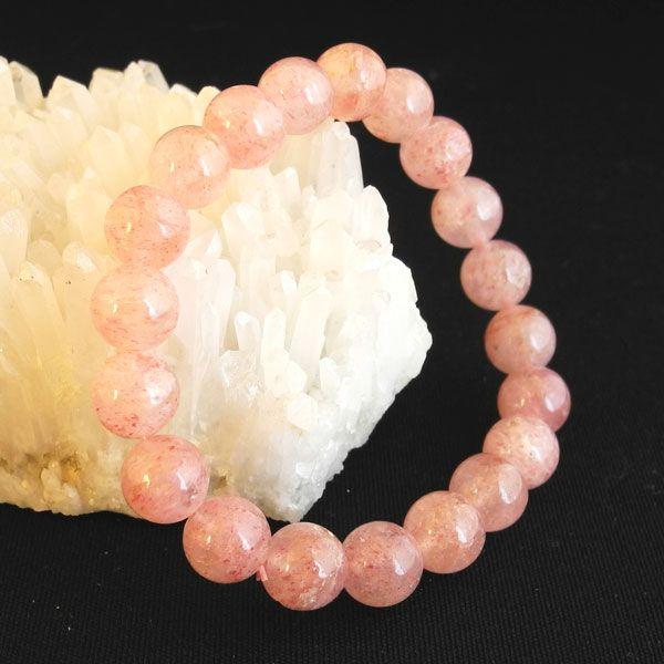 ストロベリークォーツ 天然石ブレスレット パワーストーン 10mm