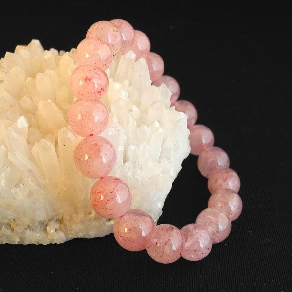 ストロベリークォーツ 天然石ブレスレット パワーストーン 10mm