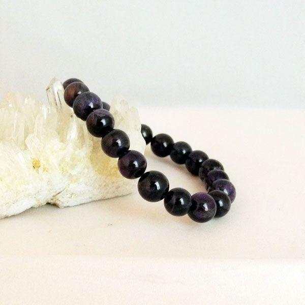 スギライト 杉石 パワーストーン 天然石ブレスレット 10mm Lサイズ