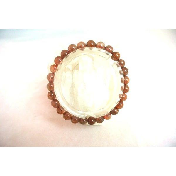 サンストーン 日長石 パワーストーン 天然石ブレスレット 7mm玉