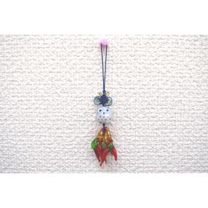 【メール便OK】 唐辛子 とうがらしストラップ ふくろう 白