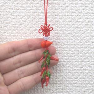 【メール便OK】 唐辛子 とうがらしストラップ...の詳細画像1