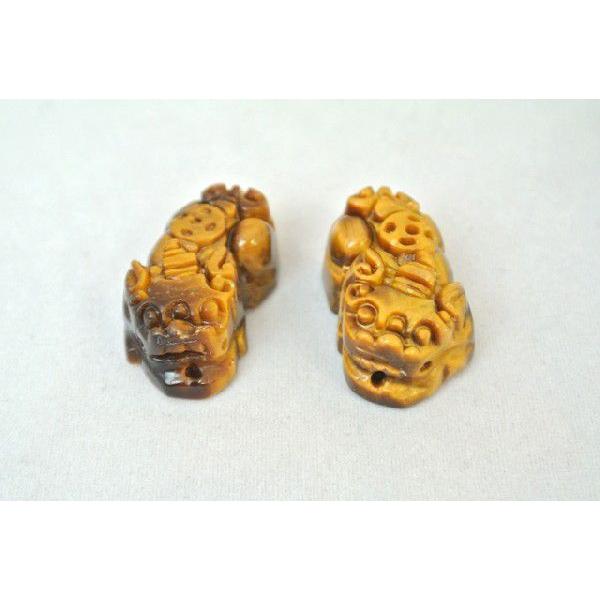 貔貅 パーツ タイガーアイ 小 願いを叶える 金運 仕事運