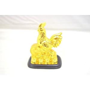 鶏・とり 黒台座 古銭 金運 小