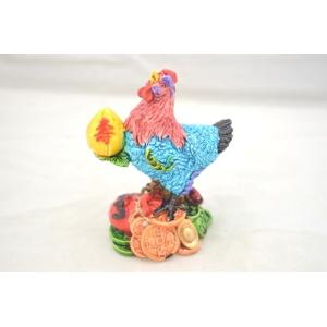 カラフル 鶏・とり 寿・桃 健康運・良縁 小